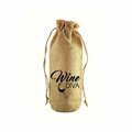 Zees Creations Wine Diva Jute Wine Bottle Sack JB1018